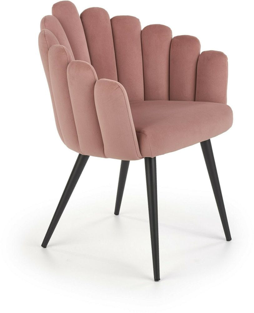 Halmar Jedálenská stolička K410, ružová